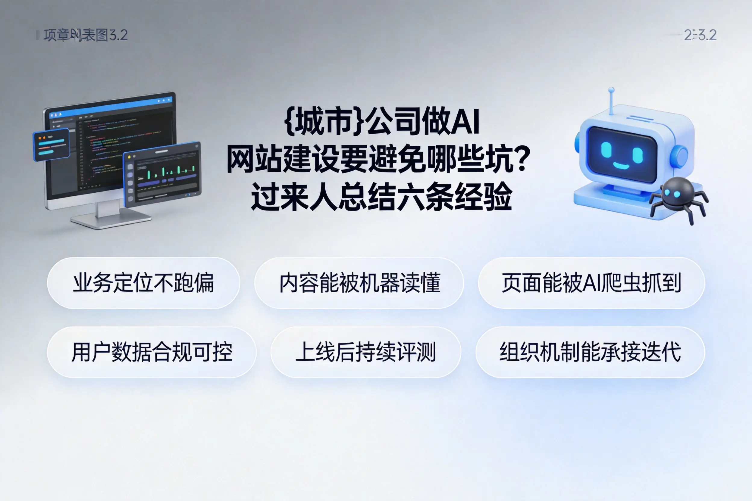 黄山公司做AI网站建设要避免哪些坑？过来人总结六条经验