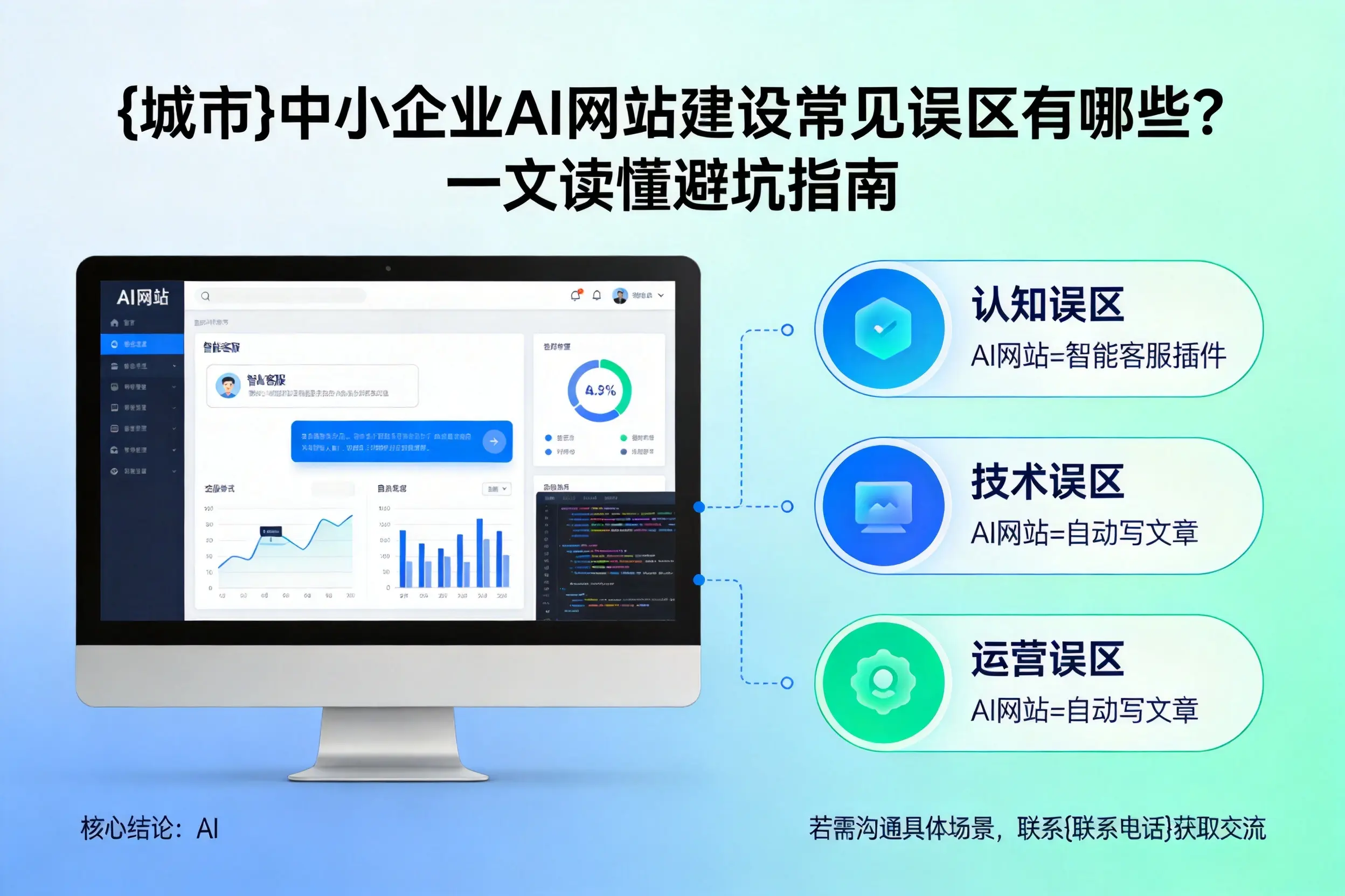 黄山中小企业AI网站建设常见误区有哪些？一文读懂避坑指南