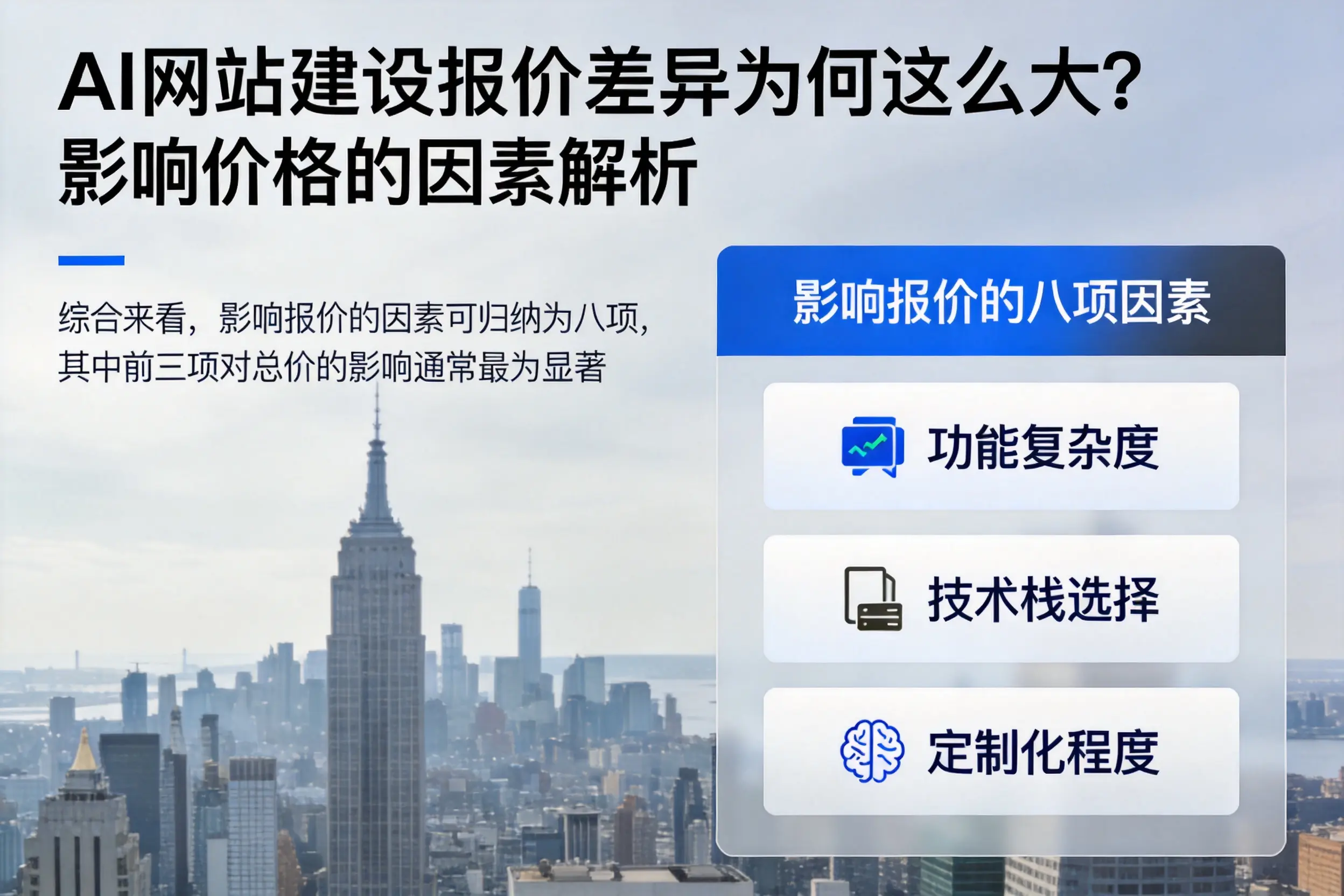 黄山AI网站建设报价差异为何这么大?影响价格的因素解析