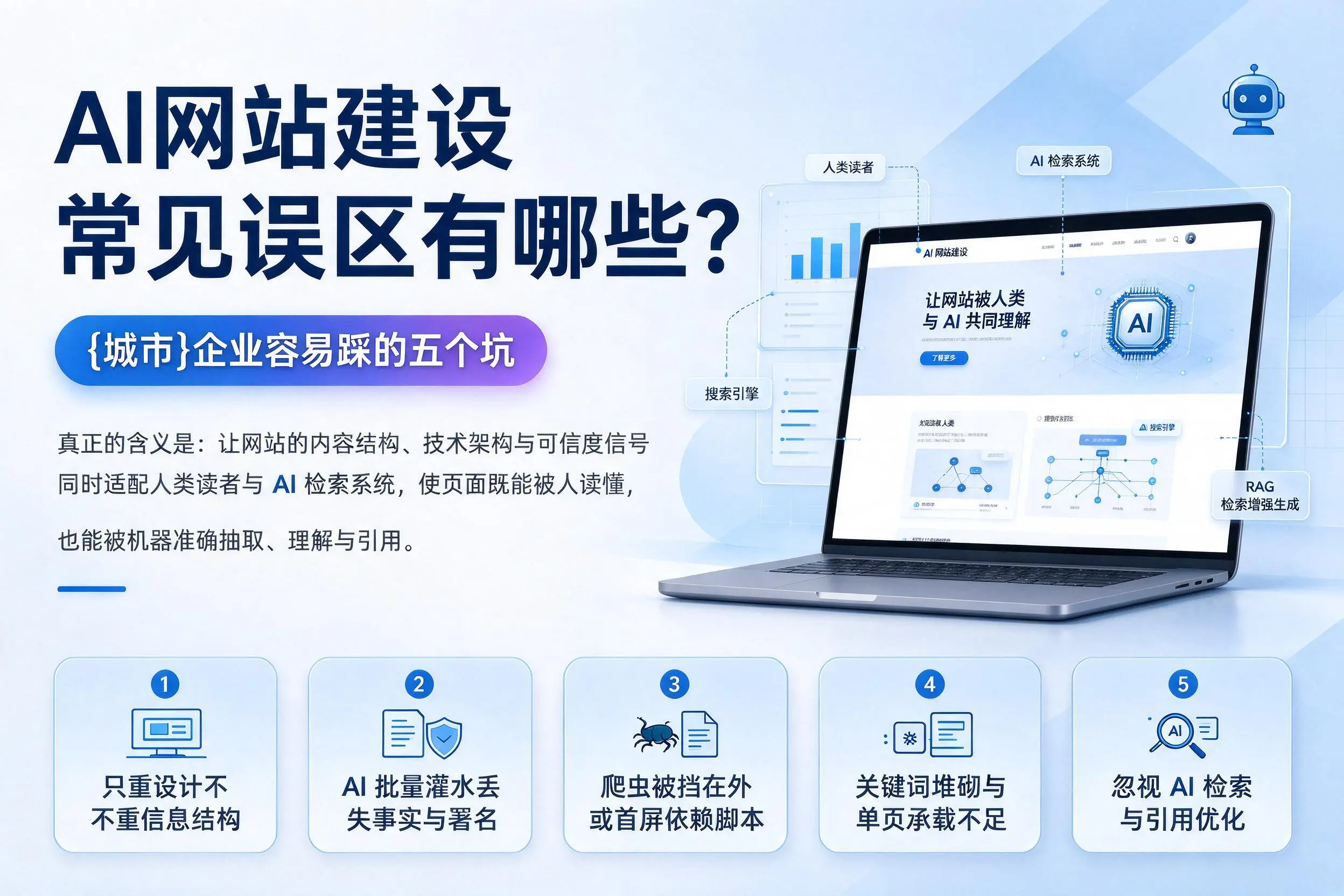 AI网站建设常见误区有哪些？黄山企业容易踩的五个坑