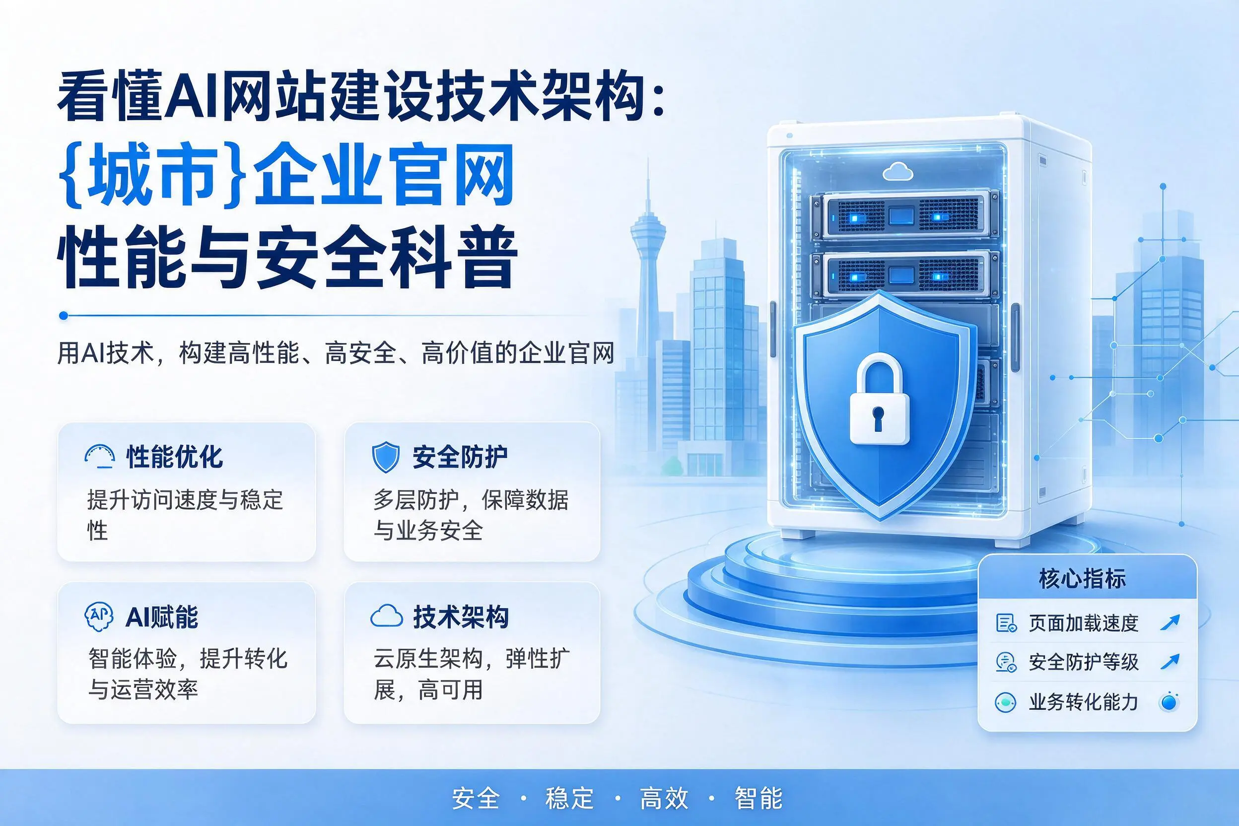 看懂AI网站建设技术架构：黄山企业官网性能与安全科普