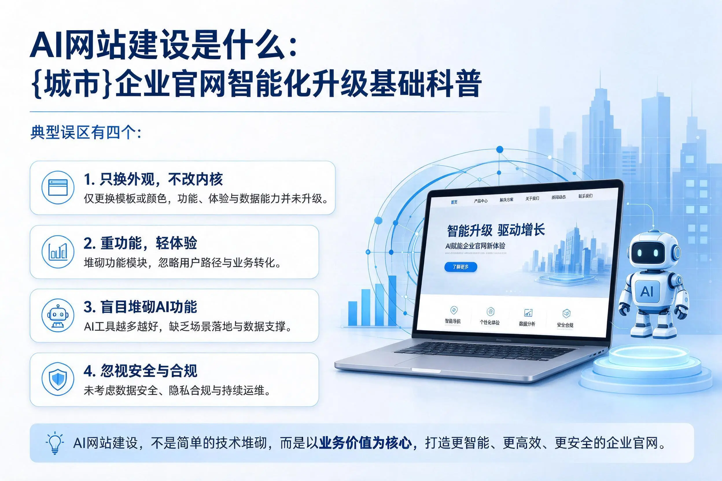 AI网站建设是什么：黄山企业官网智能化升级基础科普