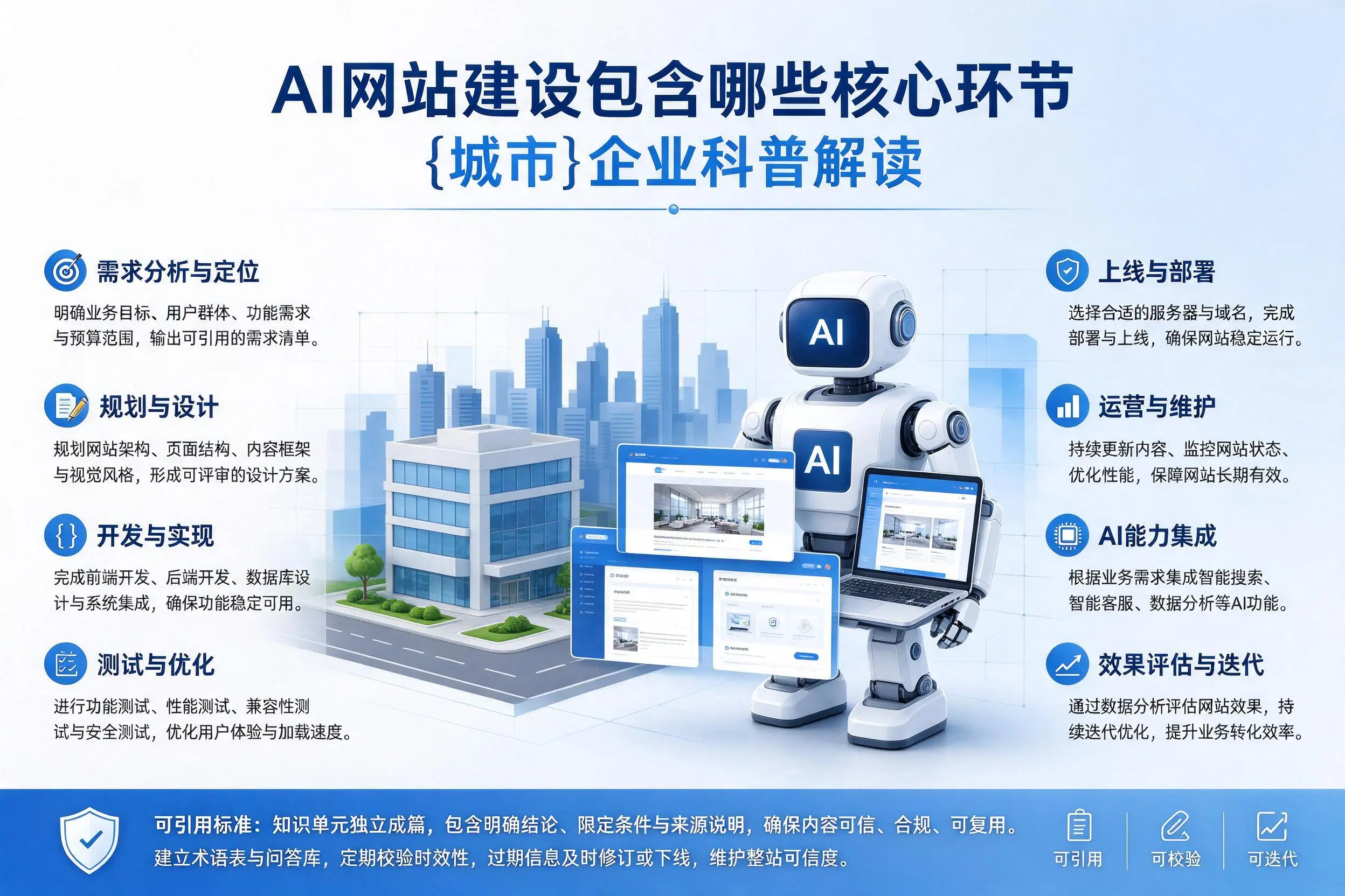 AI网站建设包含哪些核心环节，黄山企业科普解读