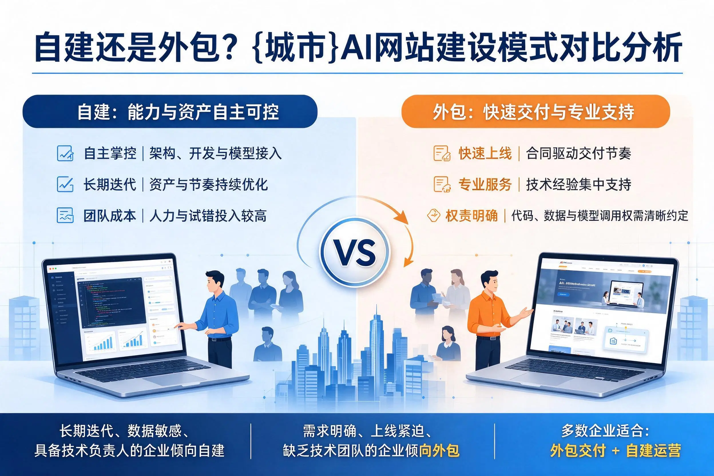 自建还是外包？黄山AI网站建设模式对比分析