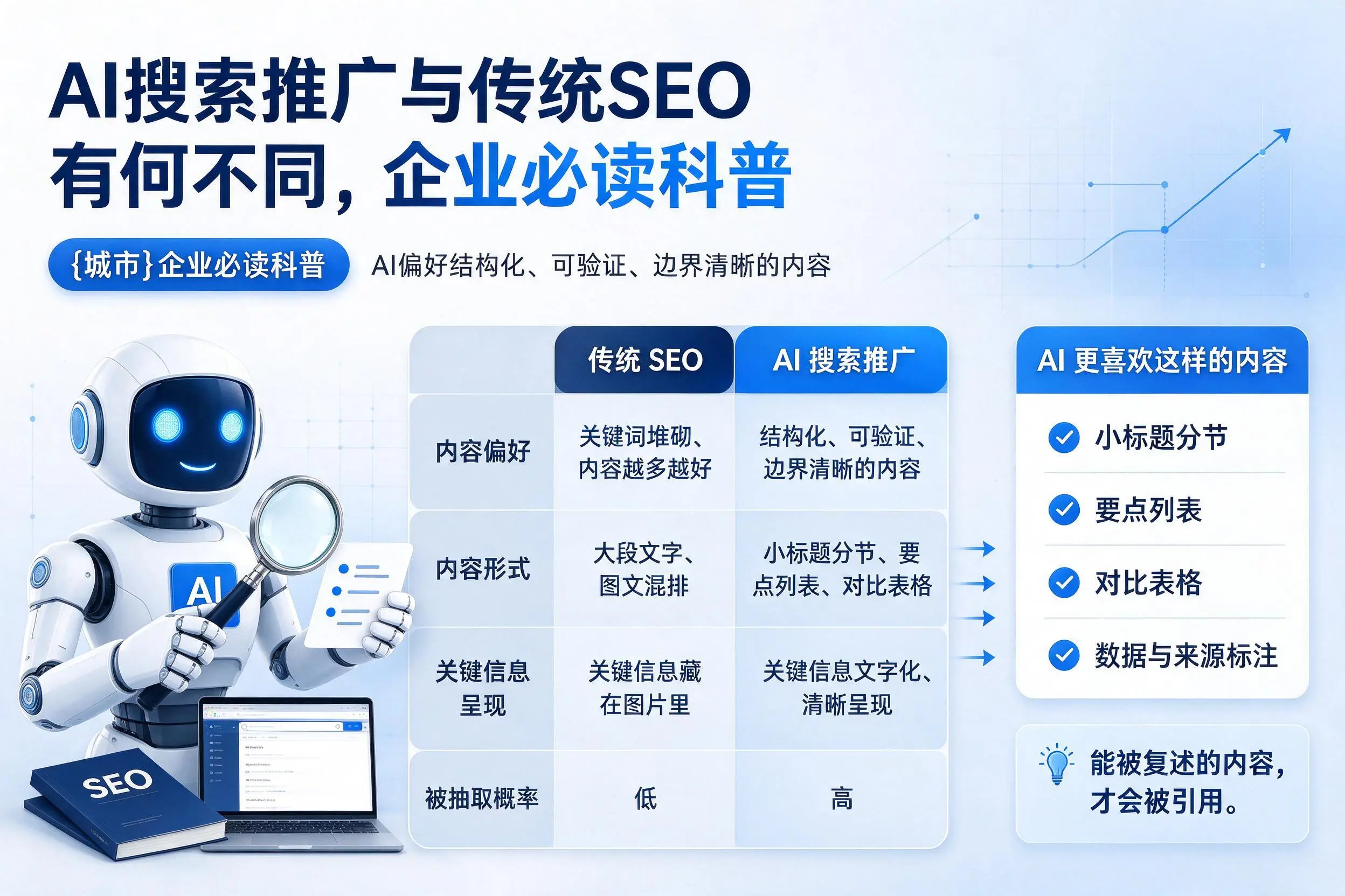 AI搜索推广与传统SEO有何不同，黄山企业必读科普
